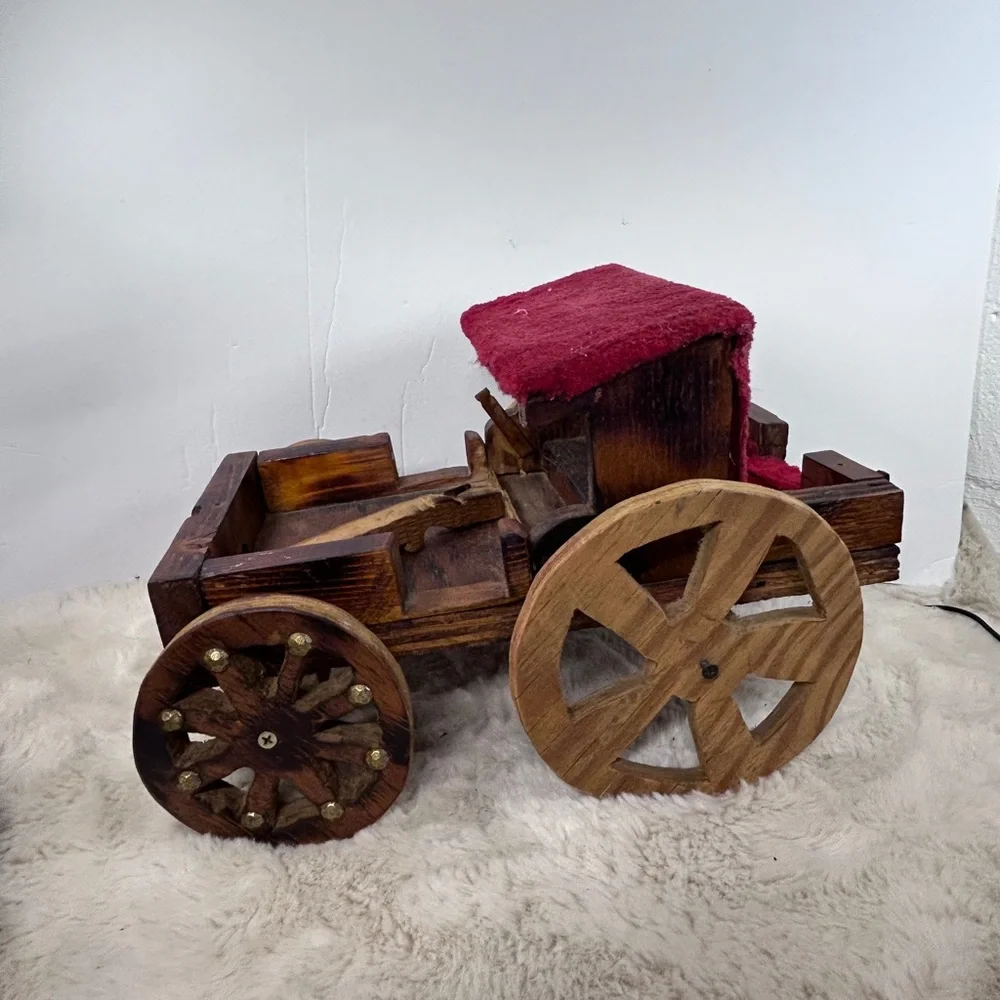 Vintage “Shot Gun Red” Plush Doll With Autographed Hat HeeHaw &‎ Handmade Wagon